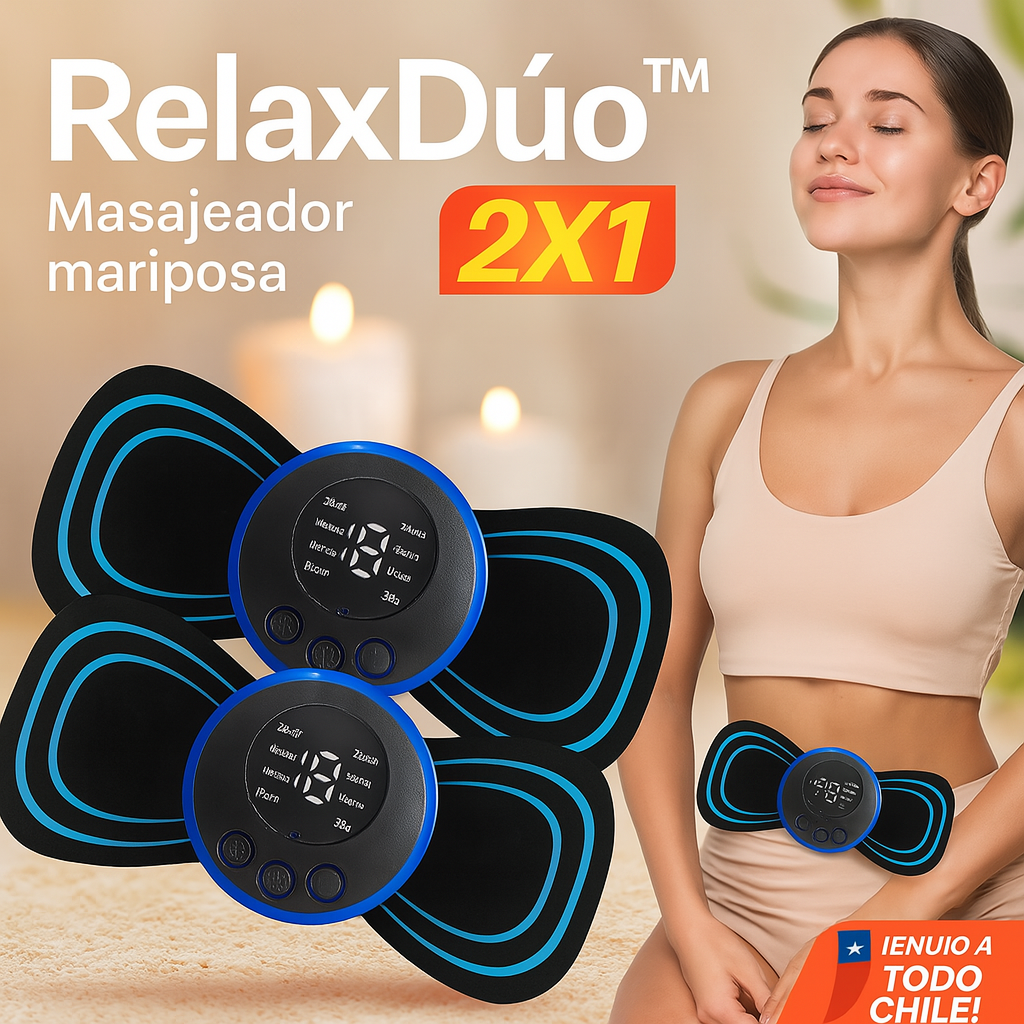 RelaxDúo™ | Masajeador mariposa 2x1