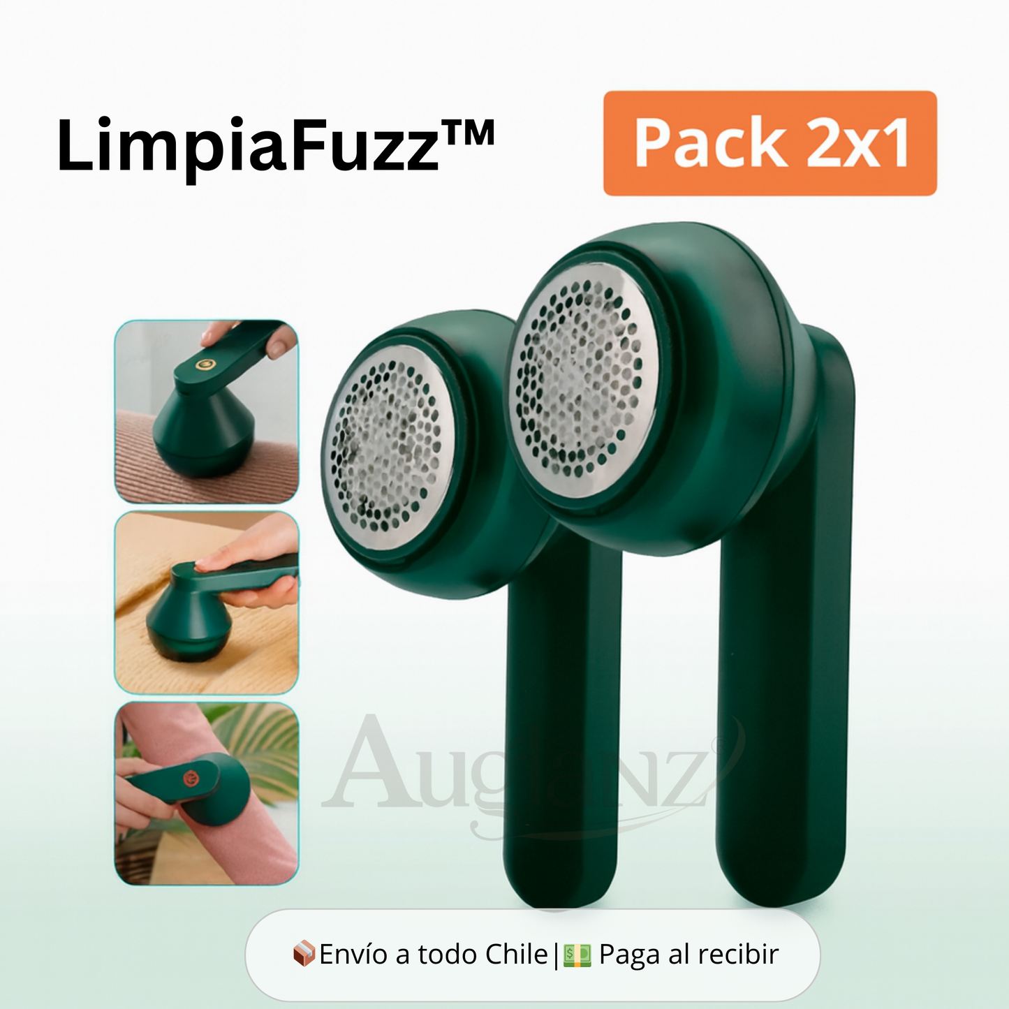 LimpiaFuzz™ | Pack 2x1 Afeitadora Recargable para Telas